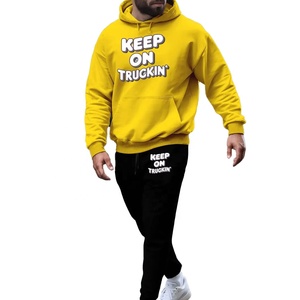 Survêtement unisexe personnalisé, lourd, coupe-vent, antibactérien, streetwear, délavé au soleil, coton délavé, couture, fermeture éclair, lavage à l'acide - Product Image 4