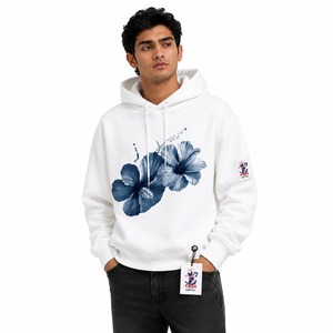 Sudadera con Capucha Estampada en Serigrafía para Hombre, Suave y Cálida, con Cordón Ajustable, Estilo Casual Deportivo Urbano - Product Image 6