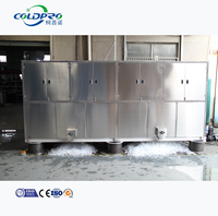 Machine à glaçons industrielle 10T/24H à refroidissement par eau pour la pêche, solutions d'usine de fabrication de glace en Indonésie OEM/ODM