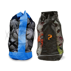 Prime Bags Large Capacity Mesh Sports <b>Ball</b> Bag Drawstring Black Red Travel Backpack Basketball Football Volleyball Soccer - Product Image 6