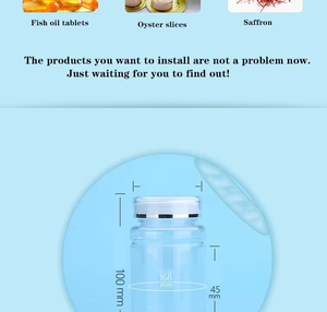 Bouteille de complément alimentaire en PET biodégradable, personnalisable avec logo couleur, pour médicaments et vitamines, 140 ml, vente en gros, Unalilia JN17, capsule, pilule - Product Image 4