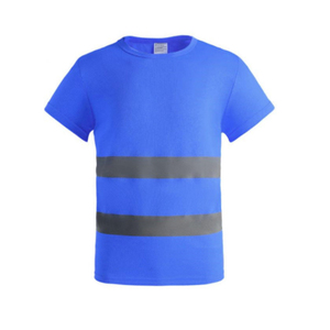 เสื้อยืดนิรภัยสำหรับทำงาน แถบสะท้อนแสงมองเห็นได้ชัดเจน ได้รับการรับรองมาตรฐาน CE/EU พิมพ์ลายสกรีน สวมใส่สบายตลอดวัน - Product Image 1