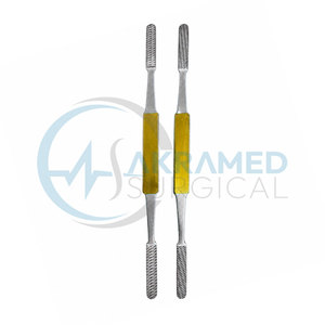 Râpe nasale double extrémité TC Fomon 7 8 3 4 en acier inoxydable, instrument de rhinoplastie certifié CE, outil chirurgical réutilisable AS-TF-54516 - Product Image 2