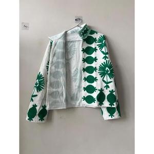 Beautiful TNT Suzani Embroidered Cotton <b>Jacket</b>-Eco-Friendly Bohemian Festival Wear Statement Gift for Her - Product Image 5