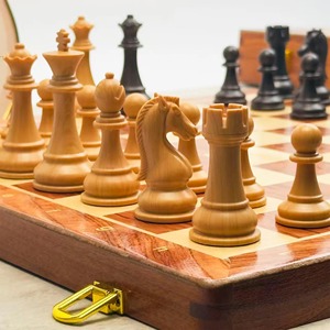 Échiquier de luxe pliable fait main moderne pour compétition, type tiroir, plateau de puzzle de haute qualité, personnalisé et solide - Product Image 5