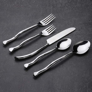 Couteau à fourchette en acier inoxydable moderne, dîner de Restaurant argenterie couteau occidental populaire cuillère à fourchette - Product Image 3
