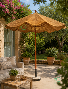 Tropical Coconut Fiber Parasol for Resort Poolside Beach Club and Outdoor Relaxation Eco2go Vietnam - Product Image 6