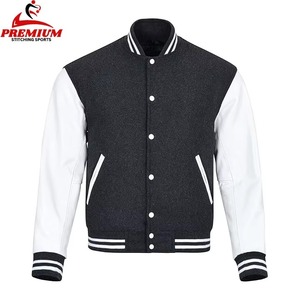 Vestes universitaires vierges de haute qualité en gros, vestes de baseball personnalisées pour hommes, vestes universitaires pour hommes - Product Image 1