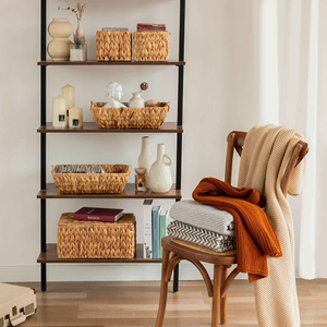Elegant Design Water Hyacinth Storage <b>Box</b>, Artisan Crafted Handwoven Basket With Handles For Living Room Decor Vietnam - Product Image 5
