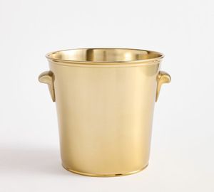 Handcrafted Brass Ice Basket For Home <b>Bar</b> Metal Ice Bucket For Cocktail <b>Drinks</b> Ice Storage Party Serving - Product Image 2