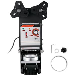 Sigillatrice Semiautomatica per Tazze Boba 300-500 Tazze/ora, Nera, Diametro 90/95mm, per Tazze da Tè e Barattoli - Product Image 1