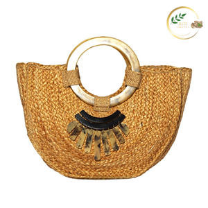 High Quality Natural Jute Ladies Purse Stylish Handcrafted Women's Handbag - Product Image 2