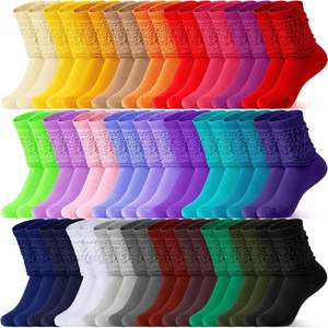 Women Slouch Socks <b>Knee</b> <b>High</b> Extra Long Soft Breathable Cotton Blend Crew Socks for Yoga Daily Wear - Product Image 5