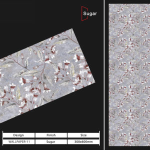 Carreaux muraux en céramique 300x600mm pour salle de bain et cuisine, finition brillante mate effet sucre, design mural intérieur luxueux. - Product Image 1