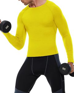 Camiseta de Compresión Deportiva Personalizada para Hombre, Manga Larga, Ropa Interior Deportiva, Camiseta para Correr, Venta al Por Mayor OEM - Product Image 6