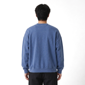 Wholesale relaxed oversized cotton <b>sweatshirt</b> with garment dyed and <b>vintage</b> wash for US apparel retailers - Product Image 6