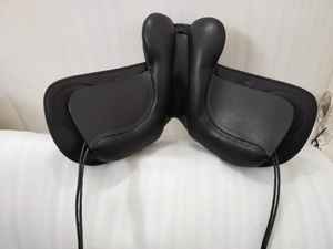 Sillín de caballo inglés multiusos de cuero genuino, sillín de salto de doma occidental para montar a caballo - Product Image 5