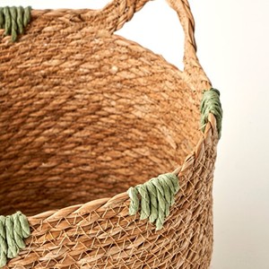 Sustainable Handmade Seagrass Kids <b>Storage</b> Basket Round Woven Toy Organizer Laundry Basket Handmade Home <b>Storage</b> Wholesale Bulk - Product Image 3