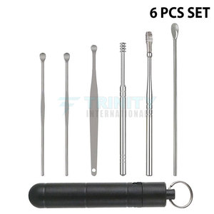 Ear Cleaning Tools Best Quality 7 Pcs Set With Steel <b>Box</b> Customized Logo Print Ear Wax <b>Removal</b> Set - Product Image 6