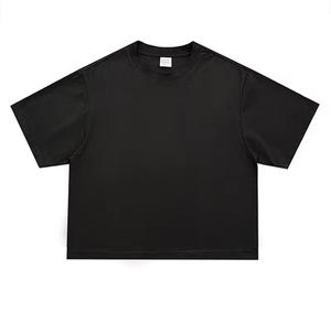 Camiseta Casual de Algodón 100% Transpirable para Hombre, Cuello Redondo, Manga Corta, Corte Regular, Color Negro Liso - Product Image 1
