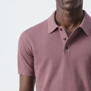 Camiseta Casual de Manga Corta para Hombre, Moderna, con Cuello Camisero y Cierre de Botones, con Logotipo Personalizado, Material Suave, Precio Económico - Product Image 3