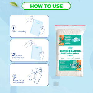 Lingettes sèches écologiques Kawaii non tissées 180x130mm 300 feuilles emballées individuellement extra douces jetables pour soins personnels adultes - Product Image 5