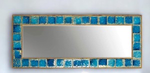 Turkish Tile <b>Mirror</b>: Handcrafted Ceramic Bohemian Wall Decor - Product Image 2