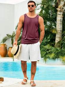 Camiseta sin mangas de poliéster Heritage para hombre, tejido transpirable, capa suave, tacto fresco, movimiento fácil, sensación ligera, comodidad para uso diario, perfil moderno - Product Image 5