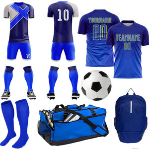 Conjunto Completo de Camiseta y Pantalones Cortos de Fútbol, Uniformes Deportivos para Equipos Juveniles y Adultos, Uniformes Completos de Fútbol - Product Image 4