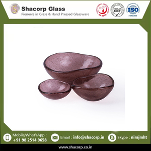 Fournisseur de confiance, bol à salade en verre soufflé à la main, verrerie décorative de luxe pour la cuisine et la salle à manger - Product Image 6