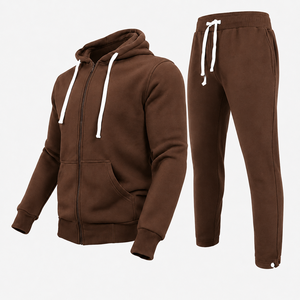 Ensemble sweat-shirt à capuche et pantalon de jogging pour homme, en molleton doux, idéal pour les activités de fitness - Product Image 4