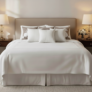 SOGA Juego de 6 fundas de almohada, 3x 45 cm, diseño de conejito de guinga marrón y 3x 45 cm, elegantes almohadas decorativas y de estilo nórdico con textura blanca - Product Image 6