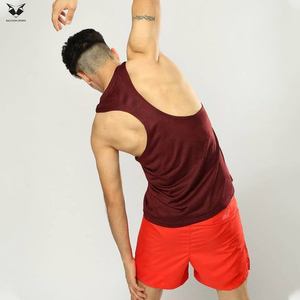 2026 OEM ODM Service Newest Solid Color Gym Muscle Bodybuilding Sport Workout Wear Latest Style Fitness Gym <b>Singlets</b> - Product Image 3