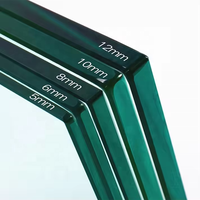 Fabricant chinois de portes en verre trempé transparent de 12 mm d'épaisseur pour cloisons de douche de bureau et utilisation extérieure en salle de bain, qualité CE