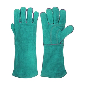 ถุงมือเชื่อมหนังวัวแท้เกรดพรีเมียม ดีไซน์ใหม่ ทนไฟ ทนทาน สำหรับงานอุตสาหกรรม ป้องกันการสั่นสะเทือน - Product Image 4