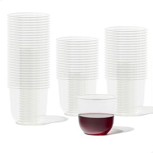 Bicchieri NATURAL Arc da 350 ml trasparenti per bevande fredde, alternativa in plastica vegetale riciclabile, set da 50 per feste, addii al nubilato, matrimoni - Product Image 1