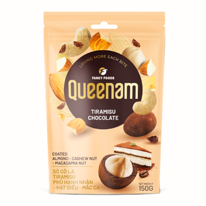 Tiramisu Dragee, Bocadillos de Nueces de Almendra, Anacardo y Macadamia Cubiertos con Chocolate, 150 g, HALAL, Precio al por Mayor OEM/ODM, Envío Directo Global - Product Image 1