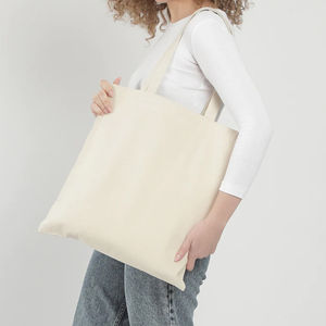 Sac fourre-tout en toile de coton noir avec logo personnalisé, poignée en cuir écologique, sac à bandoulière pour homme - Product Image 5