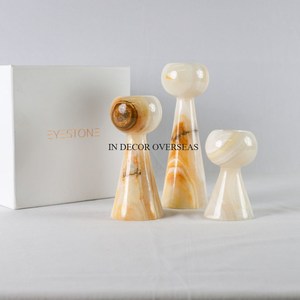 Centre de table de luxe en métal de qualité supérieure, style vintage rustique, inspiré de l'art, pour la maison et l'hôtel, porte-bougie décoratif. - Product Image 4