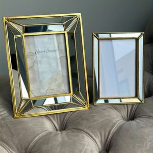 Home Decor Glass & Metal Hanging Photo <b>Frame</b> for <b>Wall</b> Decoration, with 2 Sides Glass Customised Decorative <b>Frames</b> - Product Image 5