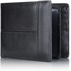 Men's <b>RFID</b> Blocking Leather Bifold <b>Wallet</b> with 16 Card Slots and 1 ID Window - Product Image 1