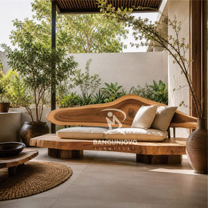 Dunecrest Solid <b>Wood</b> Live Edge <b>Sofa</b> And Wall decor living room trend 2026 - Product Image 2