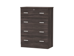 Modern <b>4</b>-Chest of <b>Drawer</b> Cabinet High Quality Wood for Bedroom Kitchen <b>Storage</b> Contemporary Home Living Room Furniture SIVR 1457 - Product Image 2