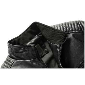 Chaqueta de Cuero Genuino para Hombre en Oferta, Material de Cuero, Mangas Largas, Nuevo Diseño, Estilo Urbano, Diseño Profesional - Product Image 2