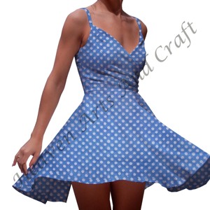 Nouvelle Robe de Mariée et de Soirée en Coton Biologique Imprimé au Bloc, Col en V, Coupe Trapèze, Simple et Écologique, Arrivages Printemps 2026 - Product Image 3