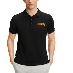 Chemises polo pour hommes grande taille personnalisées de haute qualité, broderie logo personnalisé, couleur unie, tissu respirant. - Product Image 1