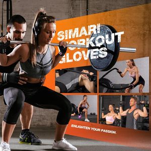Workout Gym <b>Gloves</b> for Men Women, <b>Weight</b> Lifting <b>Gloves</b> with Wrist Wrap Support, SBR Pad Grip for Full Palm Protection - Product Image 2