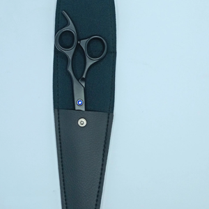 Plasma Black Stainless Steel Hair Cutting Scissor <b>Set</b> Blunt <b>Barber</b> Shear with Thinning Straight Design Salon Use Beauty Tool - Product Image 3