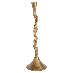 Candelabro Dorado con Diseño Trenzado, Cálido y Elegante, Decoración Duradera para el Hogar - Product Image 1