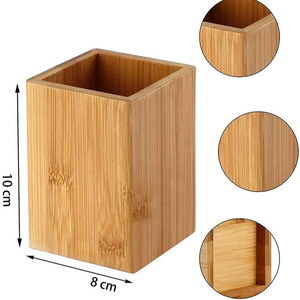 Support à stylos en bois pratique, porte-coupe-creuses, organisateur de rangement multi-papeterie avec classification - Product Image 4